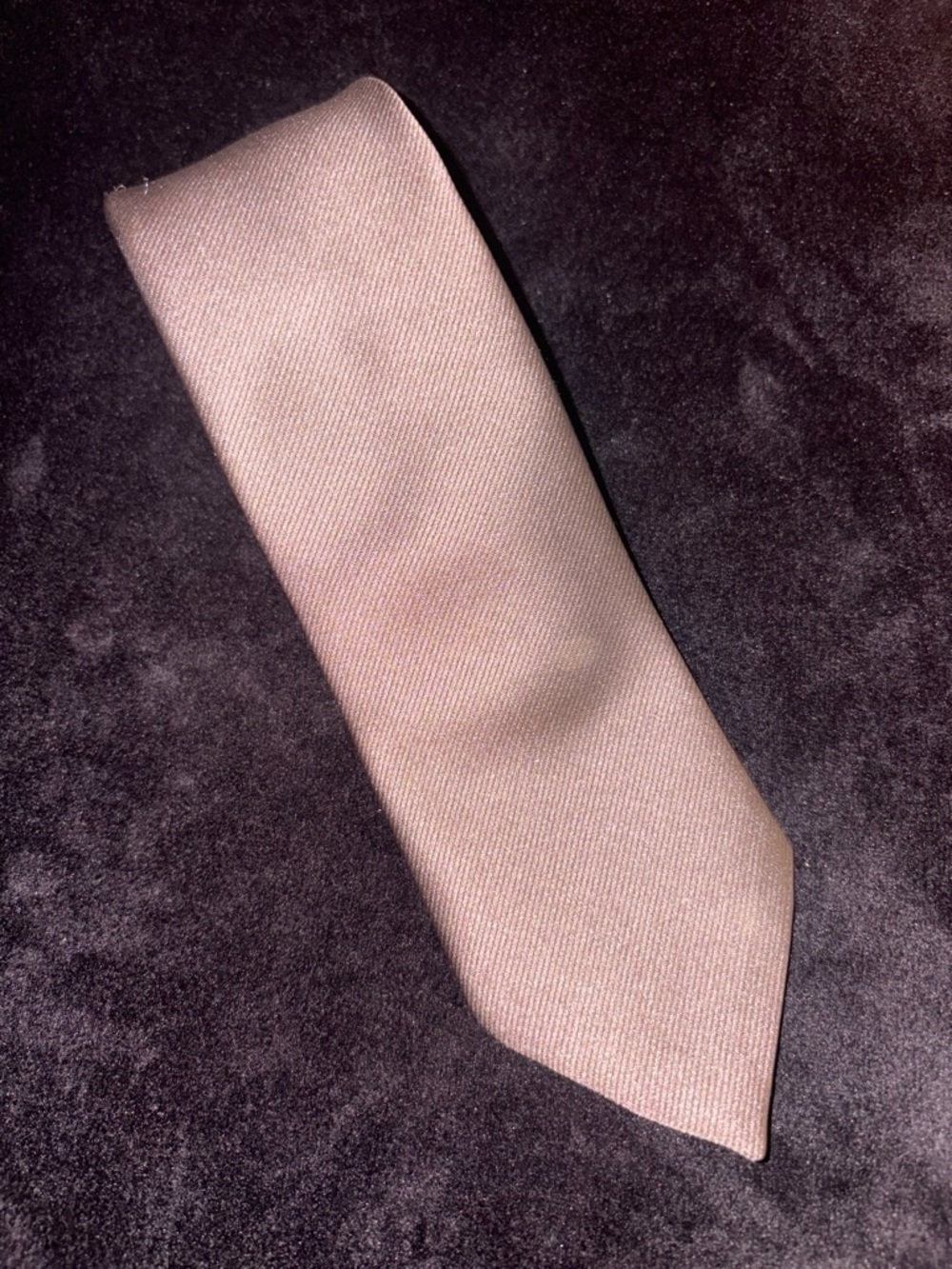 Royal Knight Castner Knott Co. Men's Vintage Solid Twill Necktie OS Brown EUC